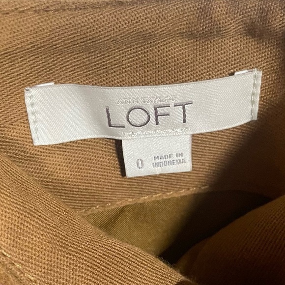 Ann Taylor Loft Camel Wool Blend A-line Mini Skirt Sz 0 - Picture 3 of 5